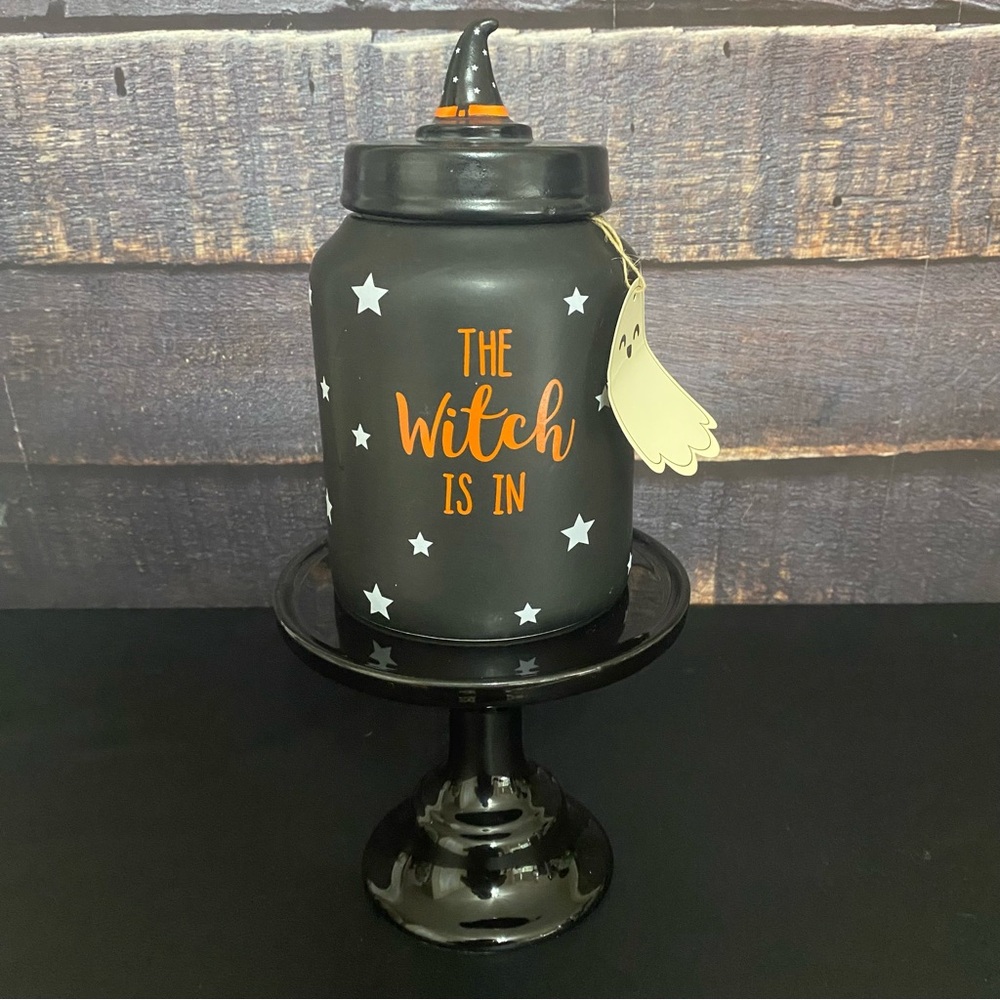 10 Strawberry Street Halloween The Witch Is In Canister